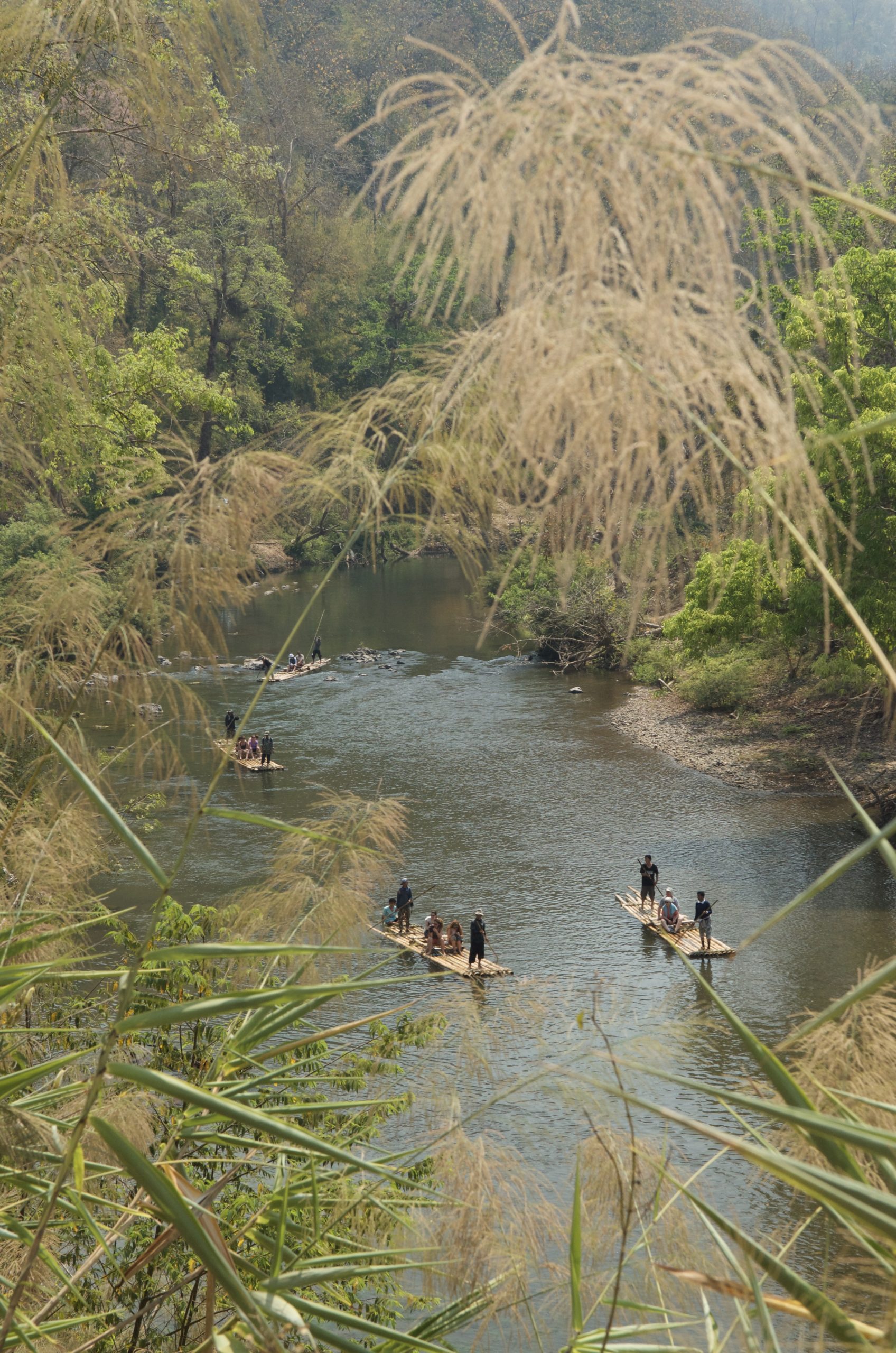 Villagers on the Salween River