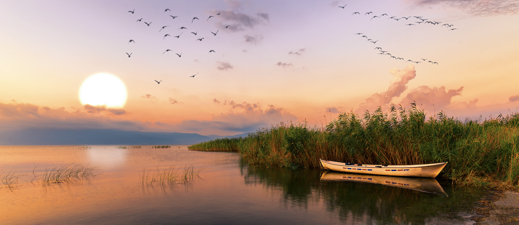 Lake Tanganyika at sunset