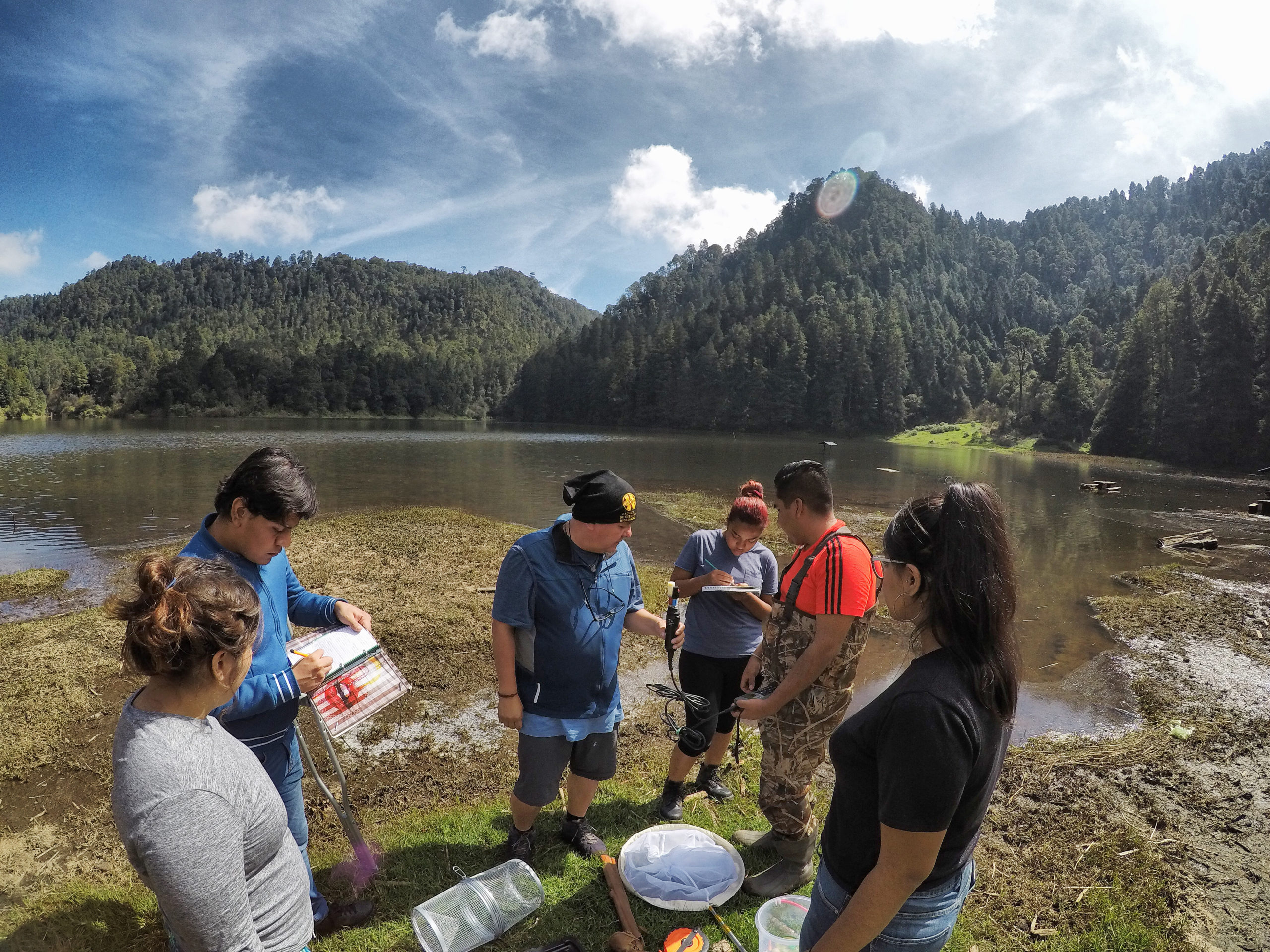 Conservation work in Zempoala Lagoons National Park, Mexico