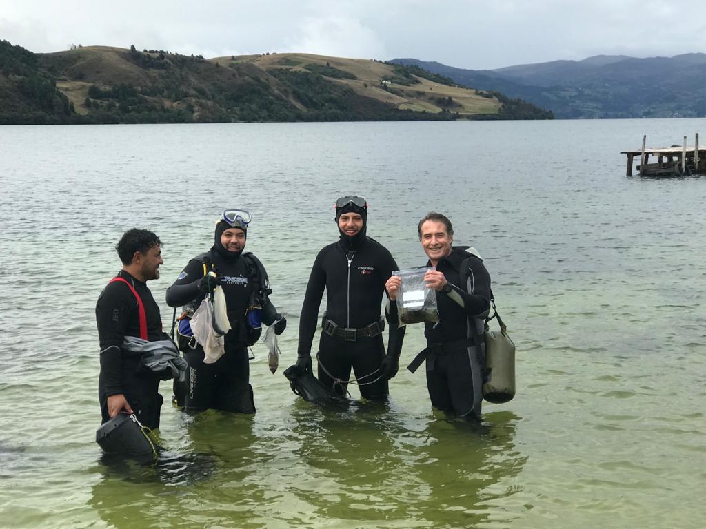 Carlos Lasso and the dive team