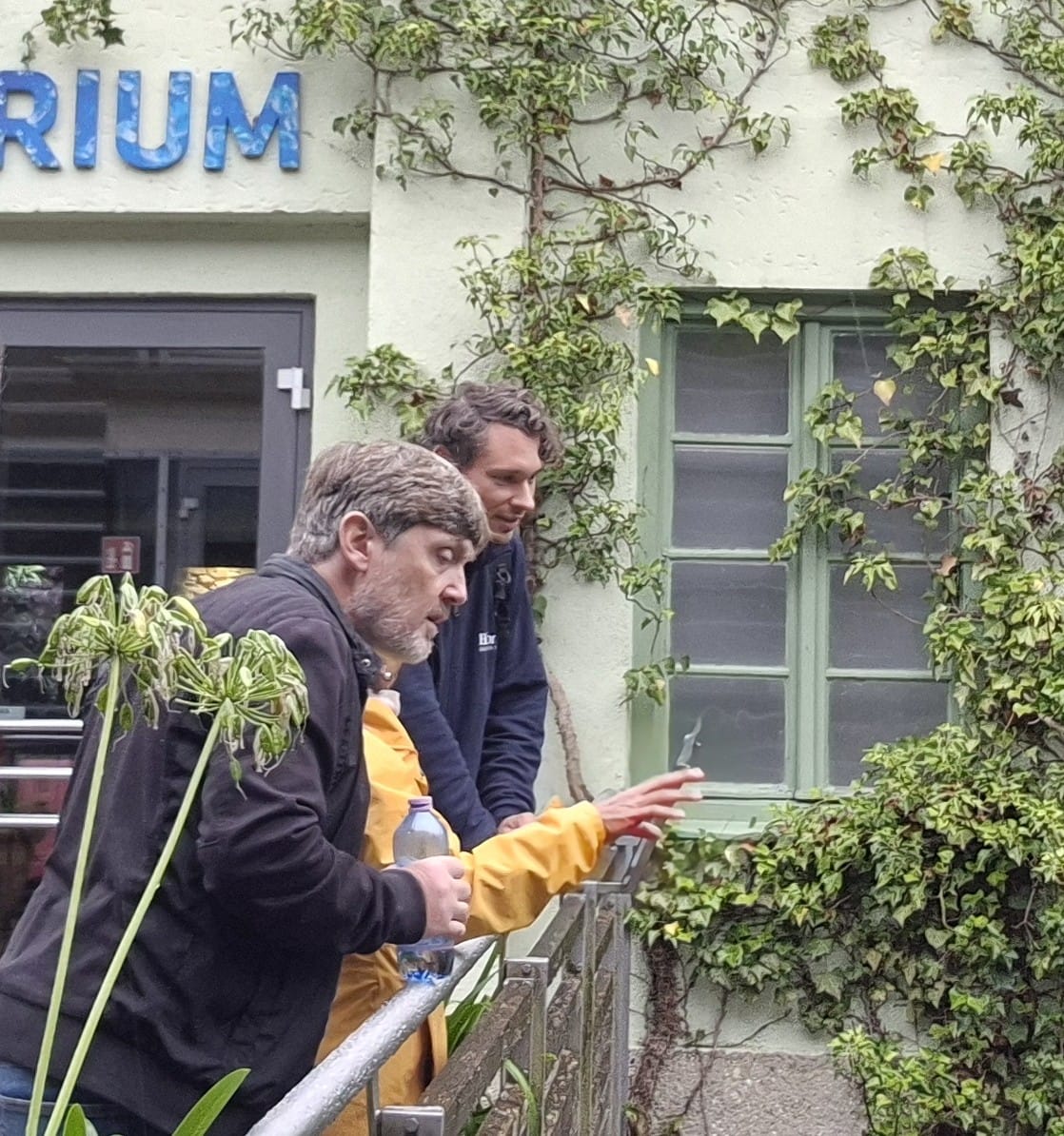 Mike with Eric Diener, curator of Zoo Hellabrunn in Munich © Michael Köck