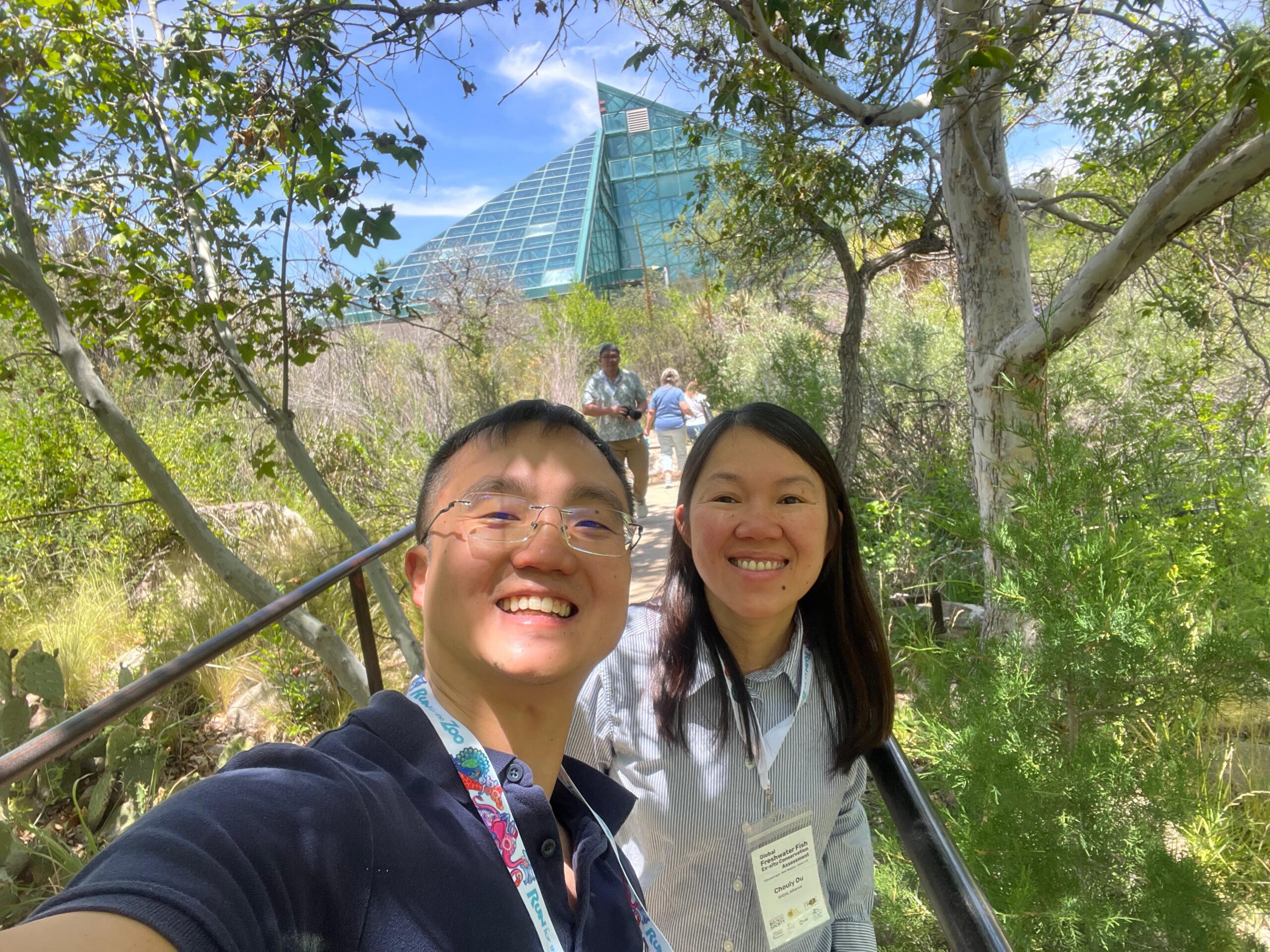 Chouly and Nathaniel at the ABQ BioPark © SHOAL